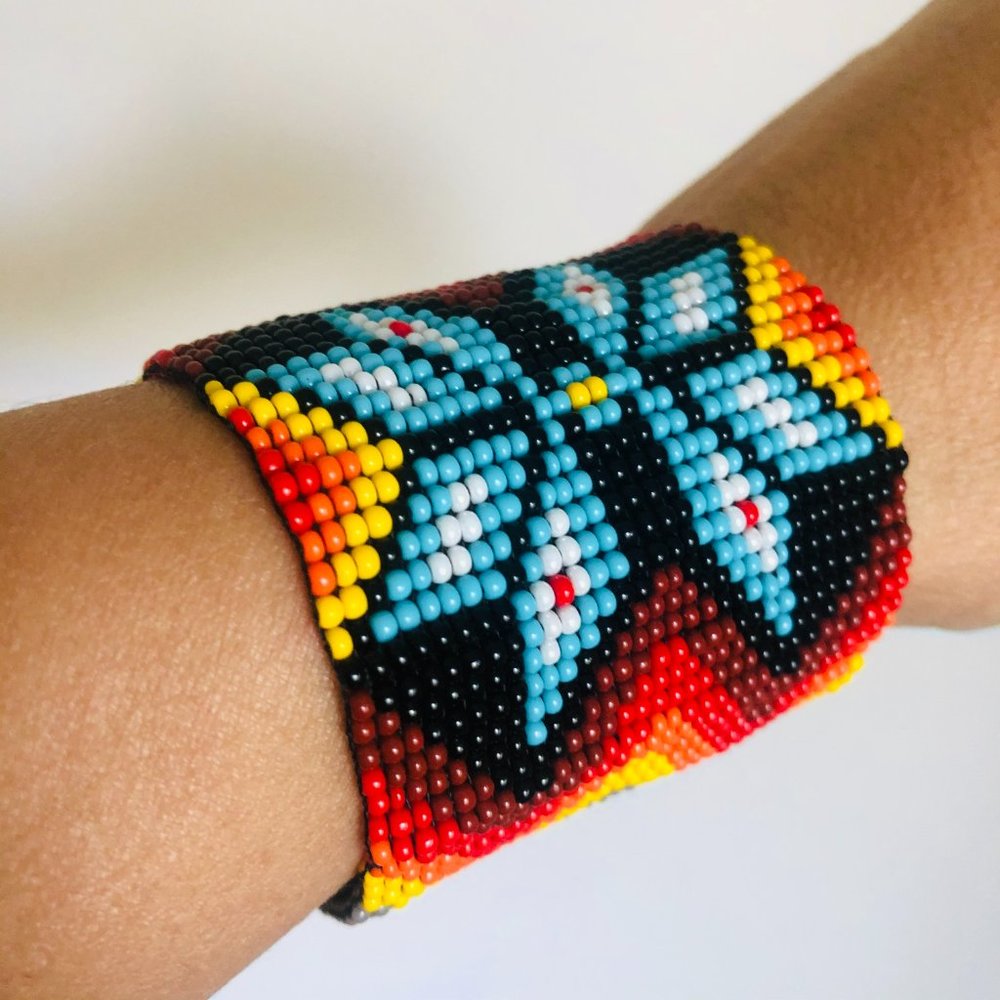 Bracelet | Handmade | Beaded | Ethnic | Tribal - Picture 4 of 13